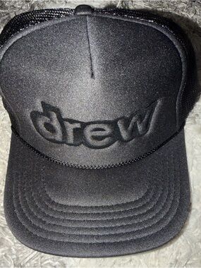 DREWHOUSE by Justin Bieber ALL BLACK TRUCKER SNAPBACK